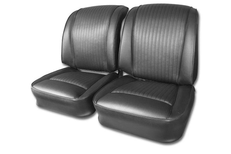 1962 CORVETTE REPRODUCTION VINYL SEAT COVER SET BLACK
